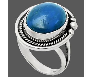 Sleeping Beauty Turquoise Ring size-7 EXR01350 R-1148, 12x15 mm