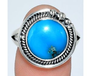 Sleeping Beauty Turquoise Ring size-9.5 EXR01351 R-1148, 12x12 mm