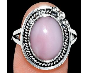 Pink Opal Ring size-9 EXR01376 R-1148, 10x14 mm