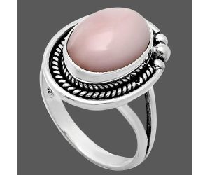 Pink Opal Ring size-9 EXR01376 R-1148, 10x14 mm