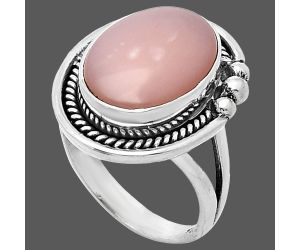 Pink Opal Ring size-6 EXR01377 R-1148, 11x15 mm