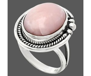 Pink Opal Ring size-7 EXR01378 R-1148, 12x16 mm