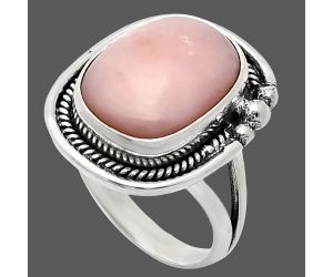 Pink Opal Ring size-8 EXR01379 R-1148, 12x16 mm