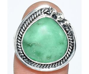 Utah Variscite Ring size-8 EXR01407 R-1148, 14x14 mm