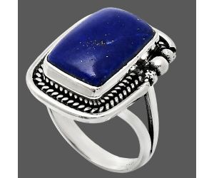 Lapis Lazuli Ring size-7 EXR01410 R-1148, 10x15 mm