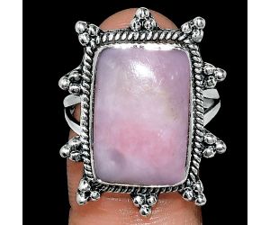 Pink Opal Ring size-9 EXR01441 R-1234, 12x17 mm