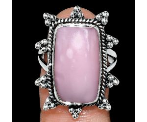 Pink Opal Ring size-8 EXR01444 R-1234, 11x19 mm