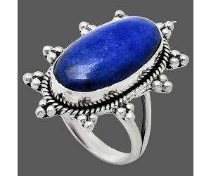 Lapis Lazuli Ring size-7 EXR01467 R-1234, 11x21 mm