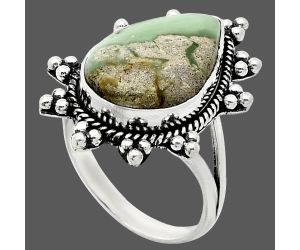 Utah Variscite Ring size-9.5 EXR01471 R-1234, 13x19 mm