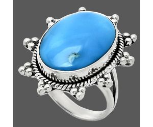 Sleeping Beauty Turquoise Ring size-7 EXR01473 R-1234, 14x20 mm