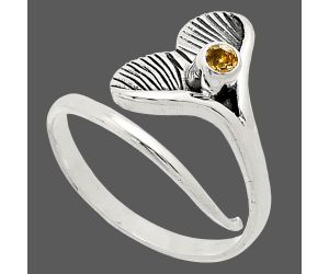 Mermaid Tail Charm - Citrine Ring size-8.5 EXR01485 R-1070, 3x3 mm