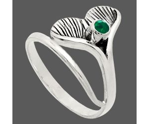 Mermaid Tail Charm - Green Onyx Ring size-8 EXR01513 R-1070, 3x3 mm