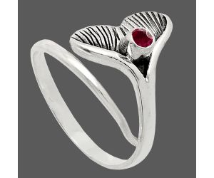 Mermaid Tail Charm - Ruby Glassfield Ring size-8.5 EXR01547 R-1070, 3x3 mm