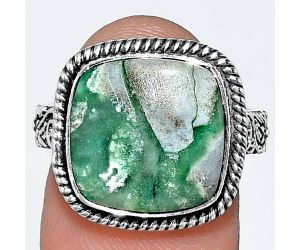 Utah Variscite Ring size-8 EXR01650 R-1067, 13x13 mm