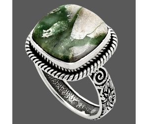 Utah Variscite Ring size-8 EXR01650 R-1067, 13x13 mm