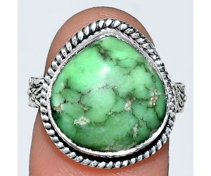 Utah Variscite Ring size-7 EXR01654 R-1067, 14x14 mm