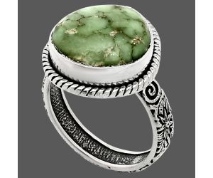 Utah Variscite Ring size-7 EXR01654 R-1067, 14x14 mm