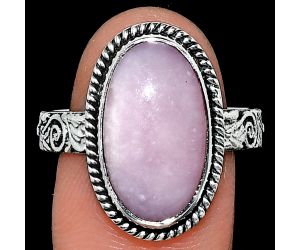 Pink Opal Ring size-9 EXR01656 R-1067, 10x17 mm