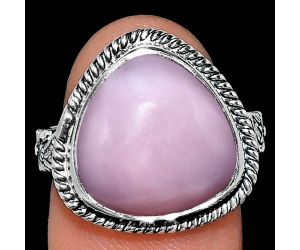 Pink Opal Ring size-8 EXR01657 R-1067, 14x14 mm