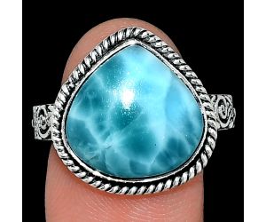 Larimar (Dominican Republic) Ring size-10 EXR01677 R-1067, 15x15 mm