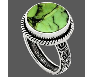 Green Matrix Turquoise Ring size-7 EXR01688 R-1067, 13x13 mm