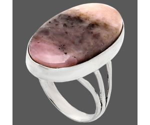 Rhodonite Ring size-7 EXR01740 R-1003, 13x23 mm