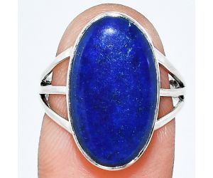 Lapis Lazuli Ring size-7 EXR01746 R-1003, 11x19 mm