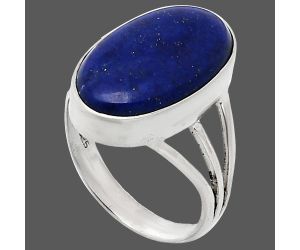 Lapis Lazuli Ring size-7 EXR01746 R-1003, 11x19 mm