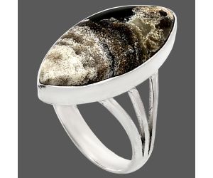 Tabu Jasper Ring size-8 EXR01758 R-1003, 11x23 mm