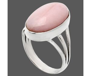 Pink Opal Ring size-7 EXR01772 R-1003, 10x17 mm