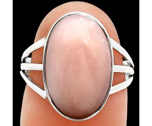 Pink Opal Ring size-7 EXR01848 R-1003, 11x17 mm