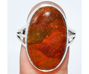 Rare Cady Mountain Agate Ring size-10 EXR01864 R-1003, 14x22 mm