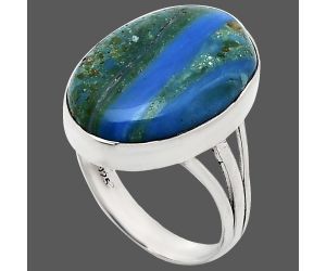 Peruvian Opalina Ring size-7 EXR01869 R-1003, 14x20 mm