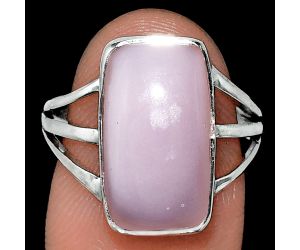 Pink Opal Ring size-8 EXR01902 R-1003, 9x16 mm