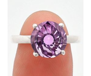 African Amethyst Ring size-8 EXR01904 R-1019, 10x10 mm