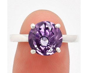 African Amethyst Ring size-10 EXR01910 R-1019, 10x10 mm