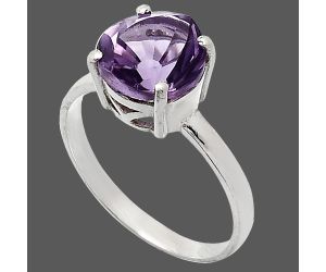 African Amethyst Ring size-10 EXR01910 R-1019, 10x10 mm