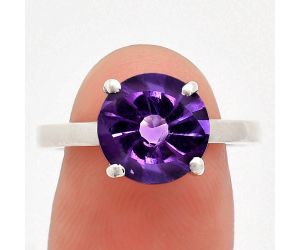 African Amethyst Ring size-9 EXR01911 R-1019, 10x10 mm