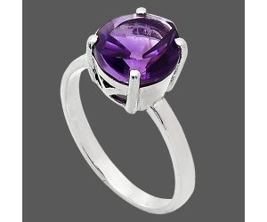 African Amethyst Ring size-9 EXR01917 R-1019, 10x10 mm