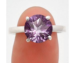 African Amethyst Ring size-9.5 EXR01922 R-1019, 10x10 mm