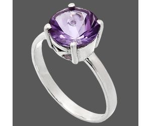 African Amethyst Ring size-9.5 EXR01939 R-1019, 10x10 mm