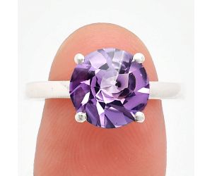 African Amethyst Ring size-9.5 EXR01940 R-1019, 10x10 mm