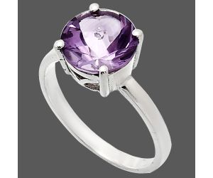 African Amethyst Ring size-9 EXR01945 R-1019, 10x10 mm