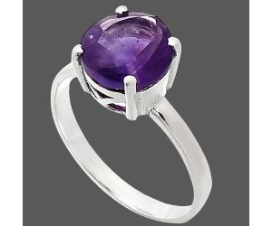 African Amethyst Ring size-9.5 EXR01950 R-1019, 10x10 mm