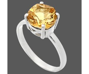 Citrine Ring size-9.5 EXR01995 R-1019, 10x10 mm