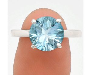 Sky Blue Topaz Ring size-10 EXR02041 R-1019, 10x10 mm