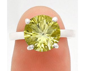 Green Gold Ring size-7 EXR02068 R-1019, 10x10 mm