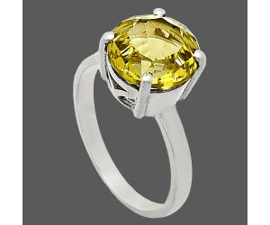 Green Gold Ring size-7 EXR02069 R-1019, 10x10 mm