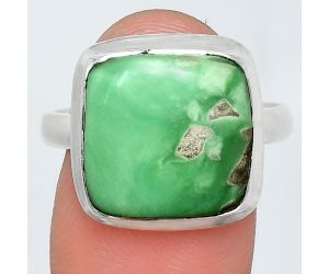 Utah Variscite Ring size-10 EXR02080 R-1007, 14x14 mm