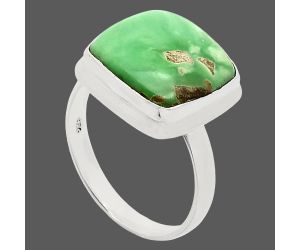 Utah Variscite Ring size-10 EXR02080 R-1007, 14x14 mm